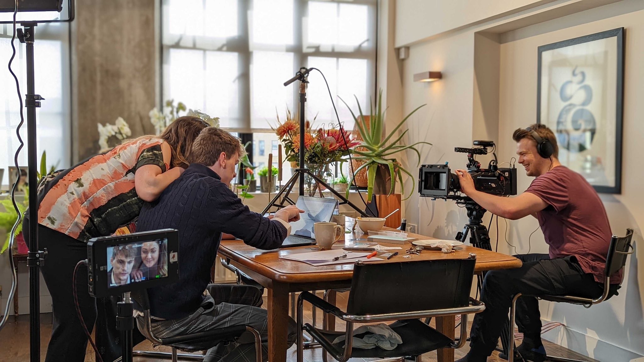 Filming the Strabo campaign with the team at Red Robin Films